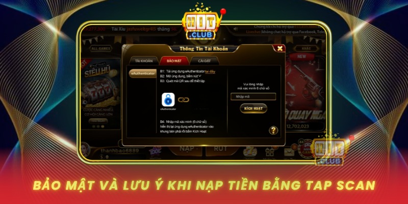 Bao Mat Va Luu Y Khi Nap Tien Bang Tap Scan