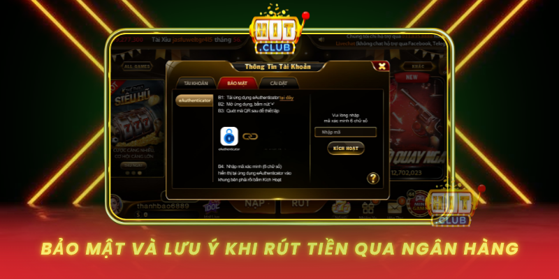 Rút Tiền Qua Ngân Hàng HitClub An Toàn Nhanh 38 Ngân Hàng 3 Bao Mat Va Luu Y Khi Rut Tien Qua Ngan Hang