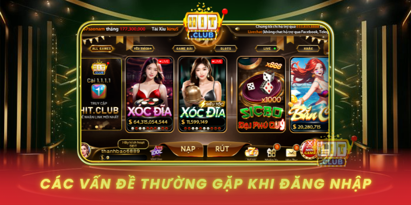 Cac Van De Thuong Gap Khi Dang Nhap