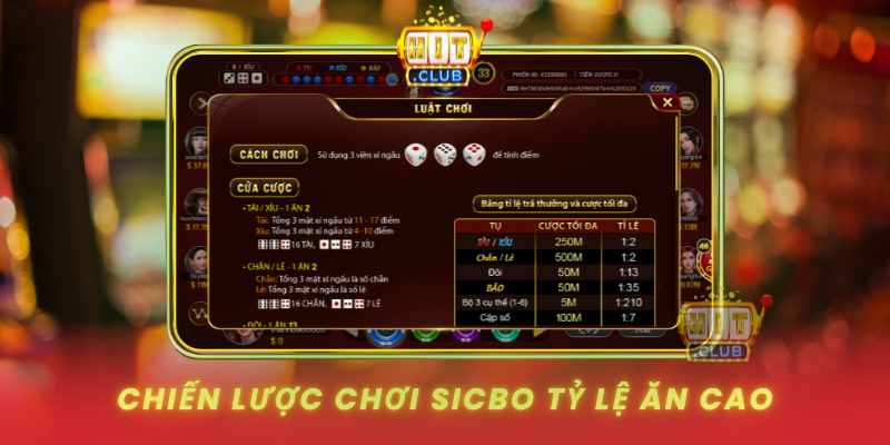 Chien Luoc Choi Sicbo Ty Le An Cao